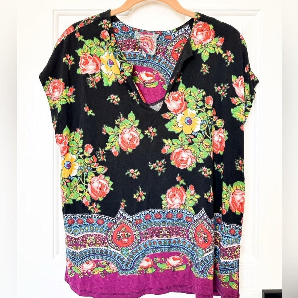 Johnny Was The Janie Favorite Dolman top with a floral print .Size Medium - Picture 2 of 8